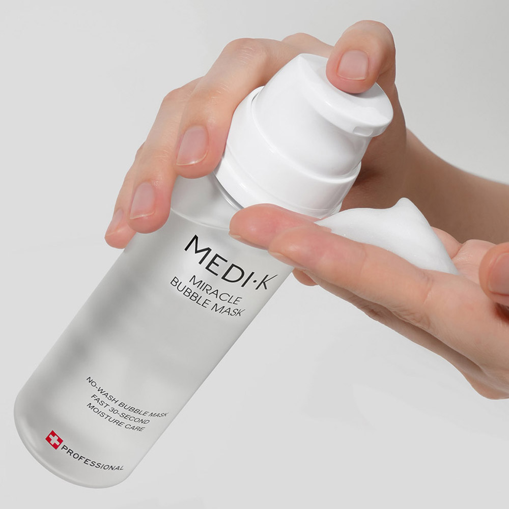 약국입점 메디케이 미라클버블팩 대용량 145ml 노워시 물광 수분광채 피부결케어 속건조 저자극 홈케어, 1개, 145ml 19,900원