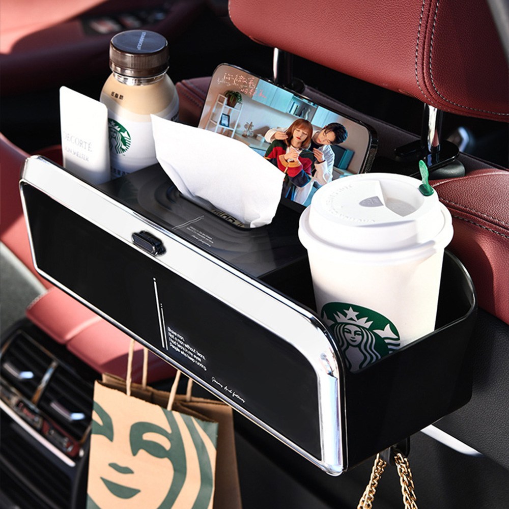 원쿡 자동차 뒷좌석 수납함 컵홀더 차량용 시트백 포켓 다용도 정리함 티슈케이스 정리 22,000원