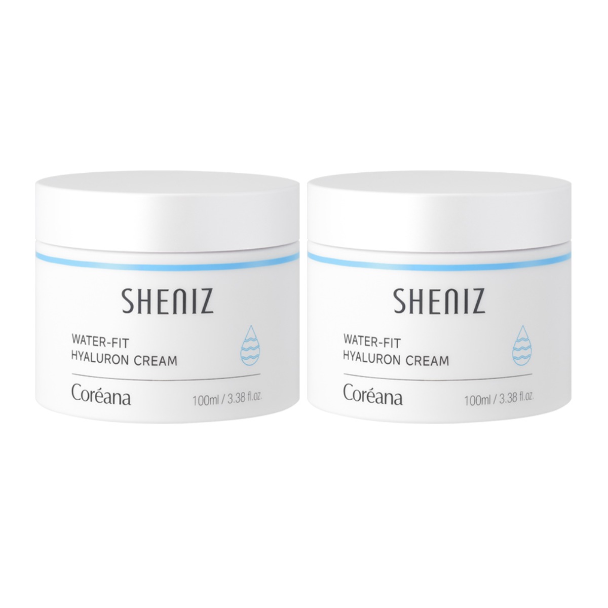 [끈적임 NO/깊은 수분감/피부진정 까지] 코리아나 쉬니즈 워터핏 히알루론 수분크림 100ml X 2개 21,220원