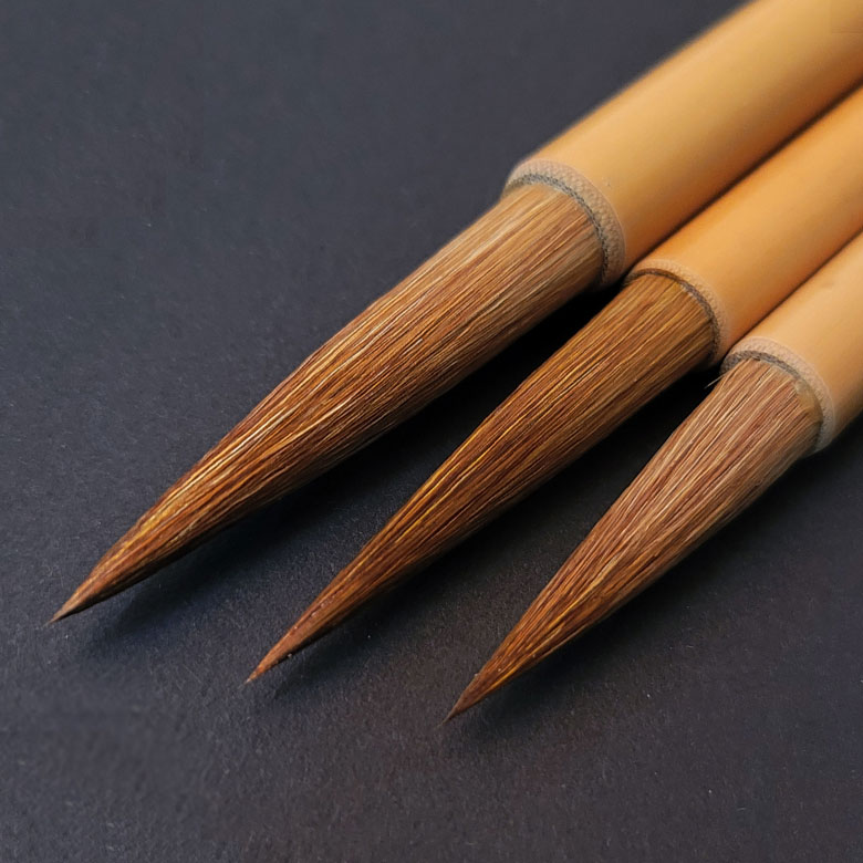 문항명필 서예 캘리그라피 동양화 바림 붓촉이 긴 대나무 전통 붓 세트, 1세트 19,870원