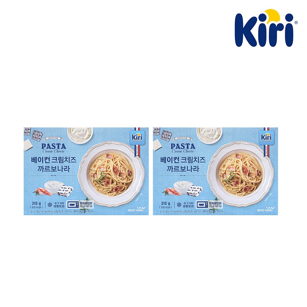 끼리 베이컨 크림치즈 까르보나라 2개, 2개, 310g 14,900원