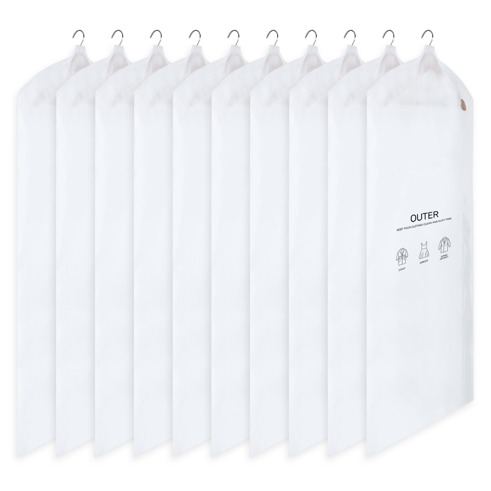 코멧 베이직 모던 옷커버 코트용 화이트 8,750원