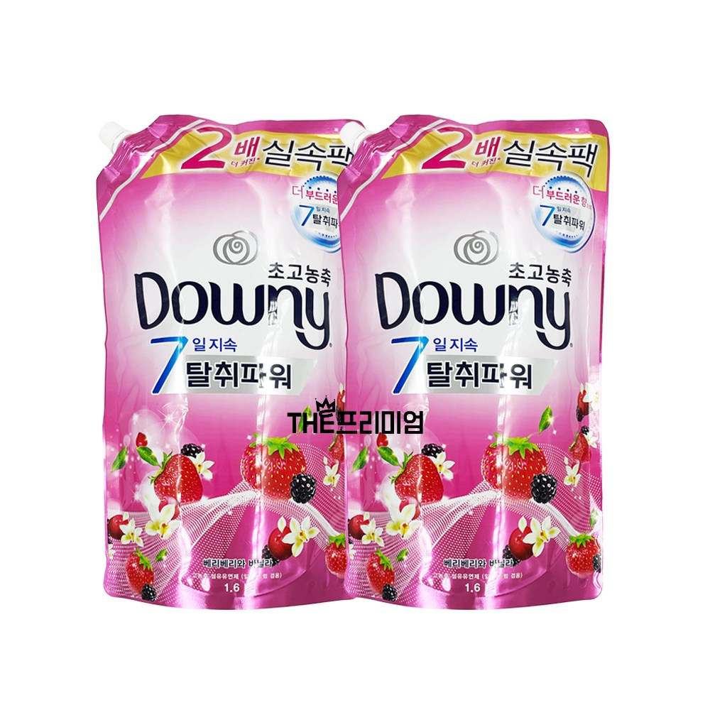 다우니 초고농축 섬유유연제 목련과 베리 대용량 리필 1.6Lx3개, 3개, 1.6L 20,400원