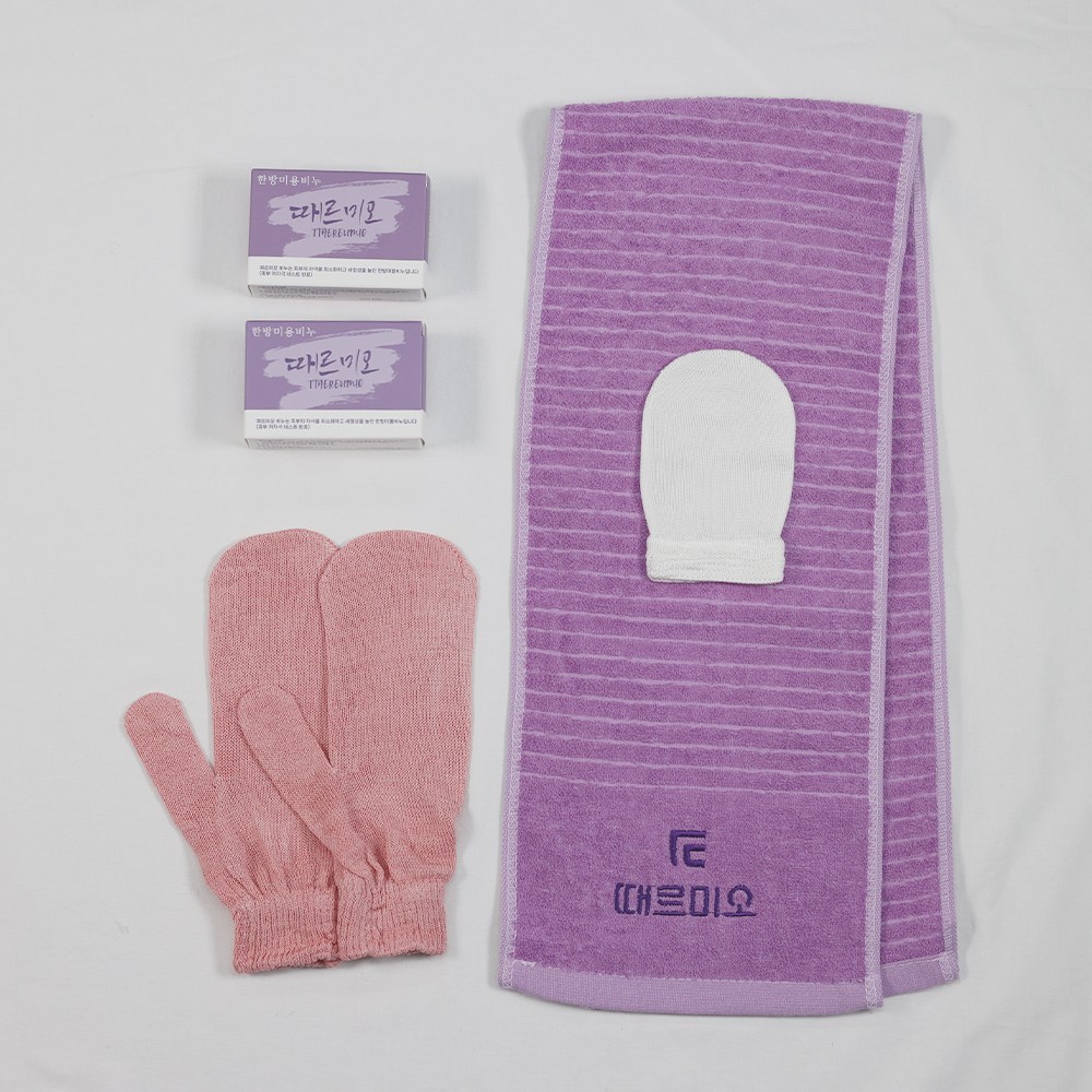 때르미오 목욕 6종 풀세트, 인디핑크(때장갑), 등타올, 1세트, 1개입 29,900원