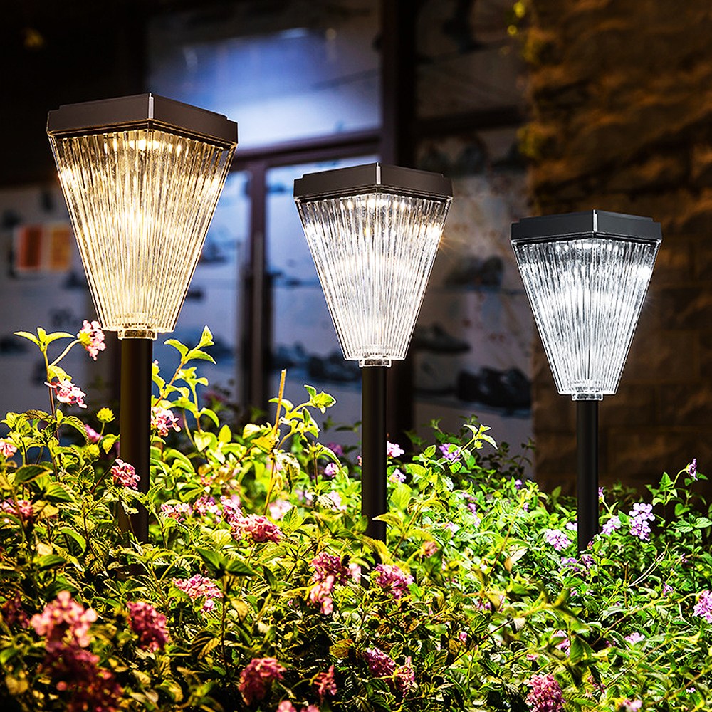 다경이즈 태양광 문주등 야외 조명등 정원등, 사각 다이아 정원등(말뚝+데크부속겸용) 27,500원