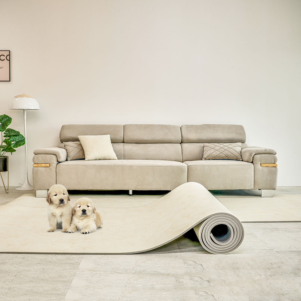 로하우스 미끄럼방지 롤매트 논슬립 애견매트, 마블아이보리, 1개 29,900원