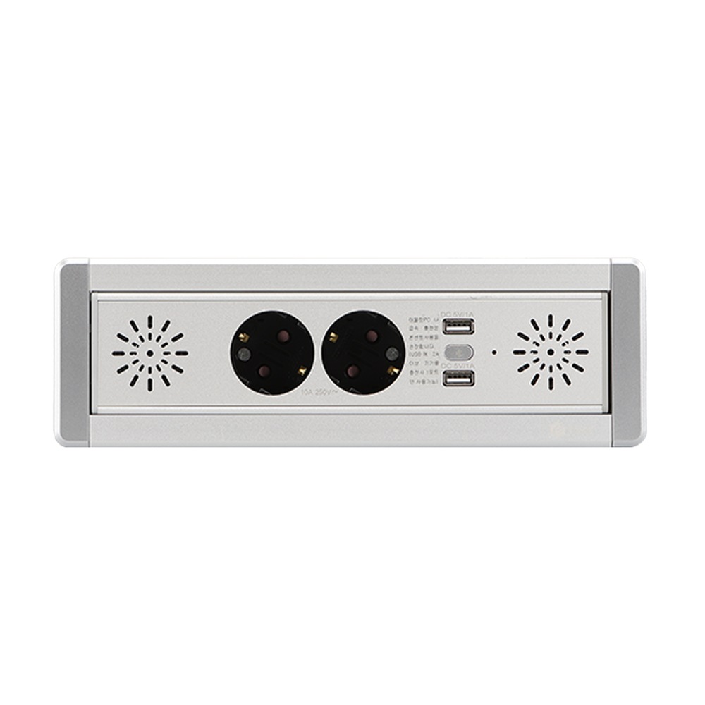 BIS 가구형 매입 매립 빌트인 블루투스스피커 콘센트 2구 사각 회전형 상판 매입 BID-202MBT, 1개 132,800원