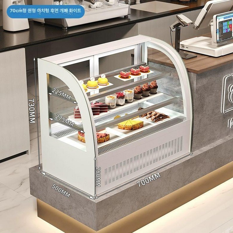 미니 냉장 제과 우성 쇼케이스 카페 제빵 곡선 후면 465,930원