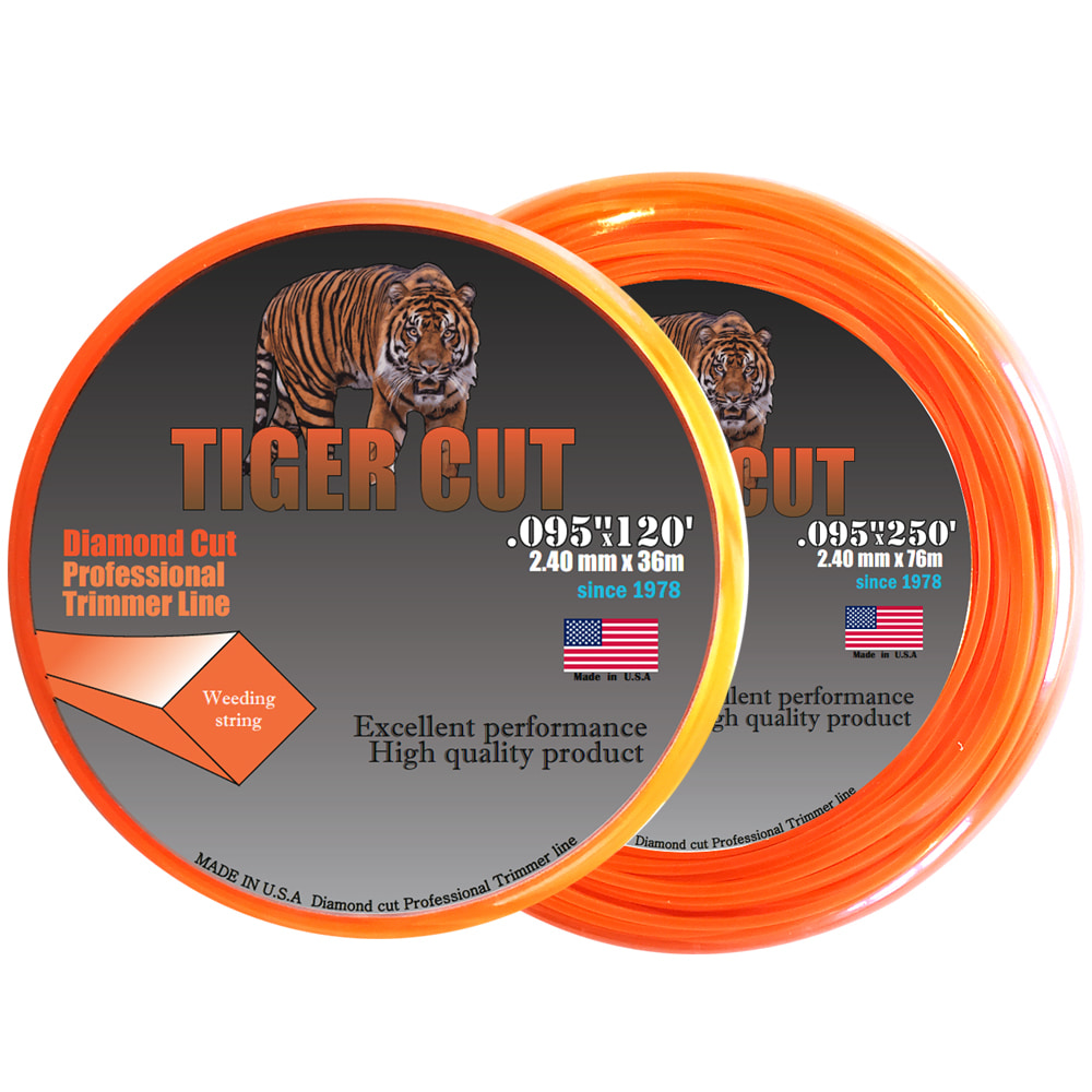 미국 타이거컷 예초기끈 나이론커터 나일론줄 2.4mm 36M, 76M 다이아몬드날 14,000원