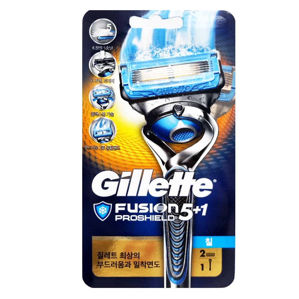질레트 프로쉴드 칠 면도기 2UP(본체+날2입) 1개 16,900원