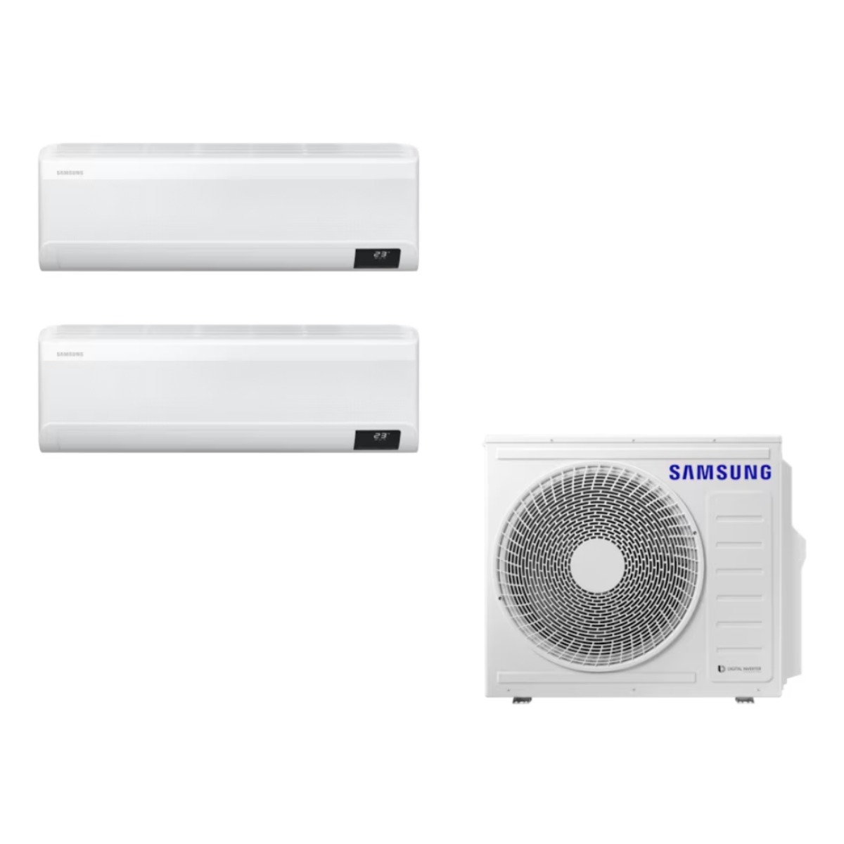 삼성 1등급 무풍 벽걸이 에어컨 올인원 2in1 조합형 6평/8평/10평/13평/15평/23평 ND, 일반배관형, 6평+10평 1,690,000원