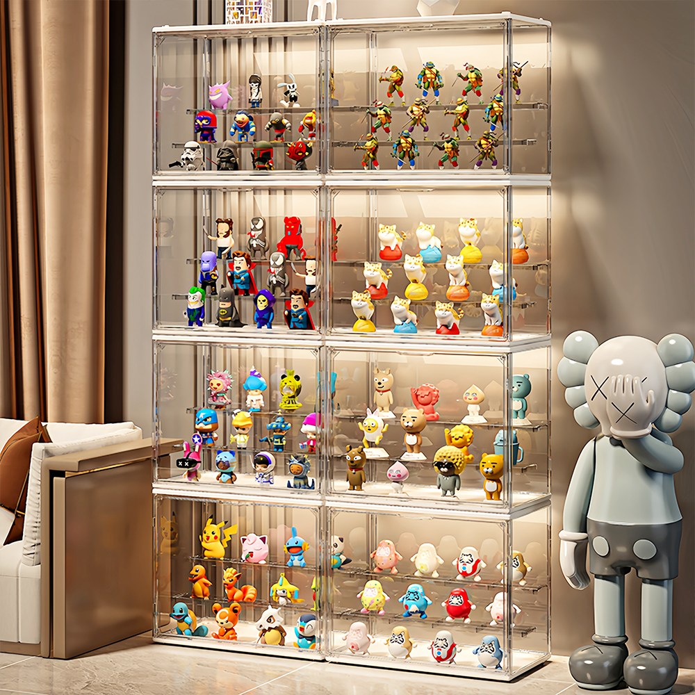 Curious Pony 피규어 장식장 투명 아크릴 케이스 탈부착 가능한 계단형 선반 37,800원