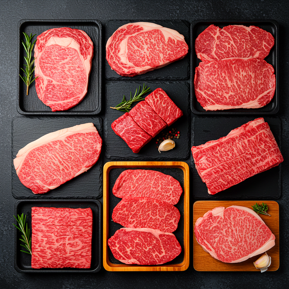 한국농수축산 한우 1등급 소고기 1kg 모둠 등심 250g + 안심 250g+ 채끝 250g + 차돌박이 250g 모둠 98,000원