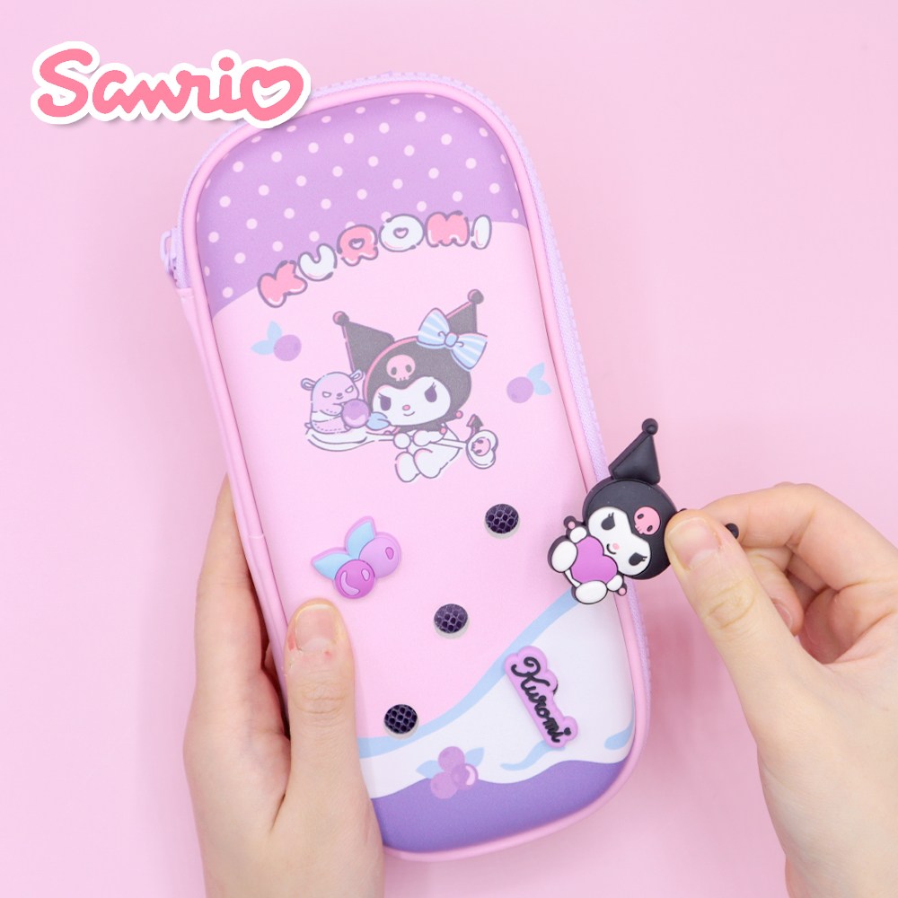 코지24 산리오 쿠로미 슈즈참 DIY 꾸미기 필통 EVA 하드케이스 가벼운 튼튼한 와이드 파우치 예쁜 파츠 장식 3개 포함 11,900원