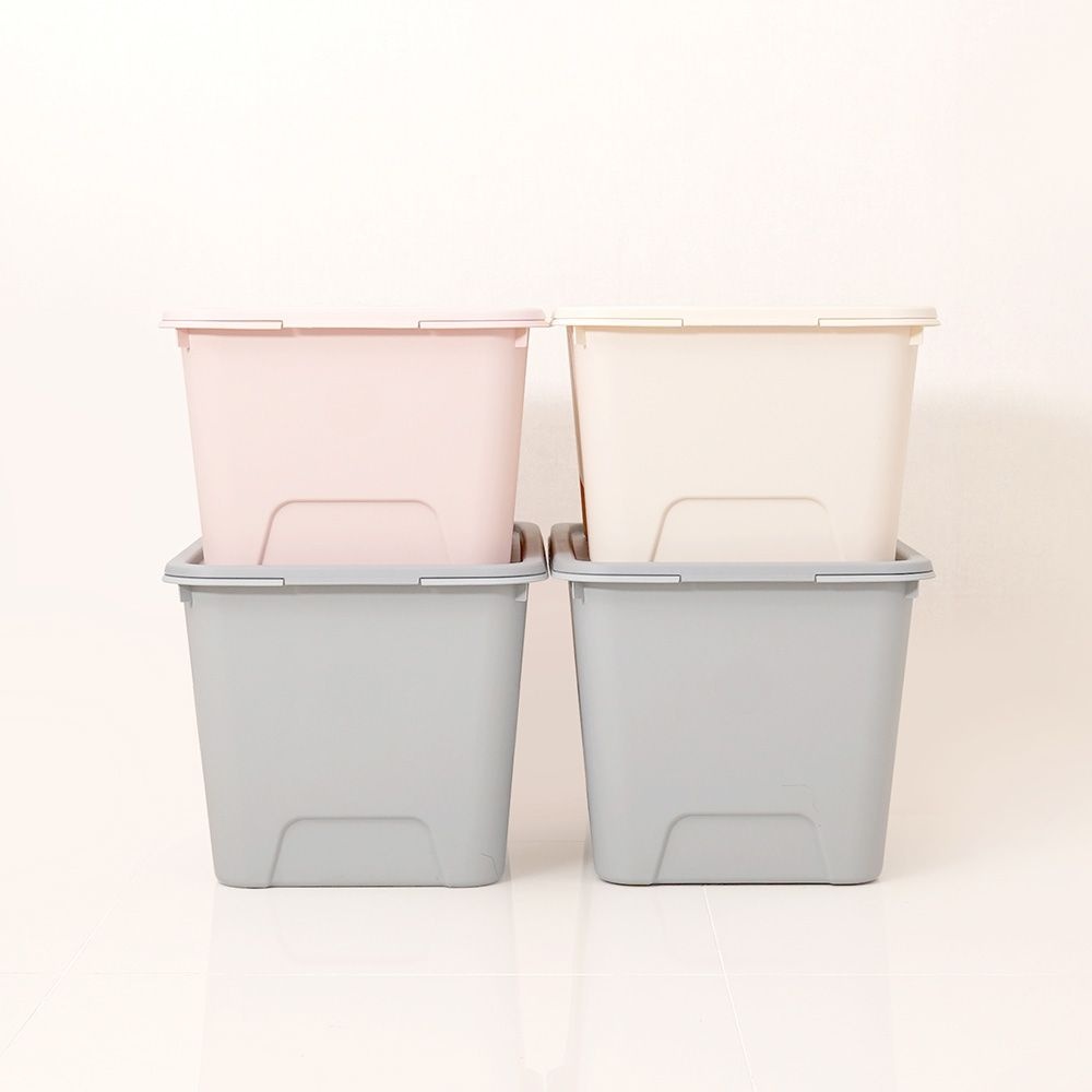 마카롱 리빙박스 72L 4개, 라이트그레이 45,800원
