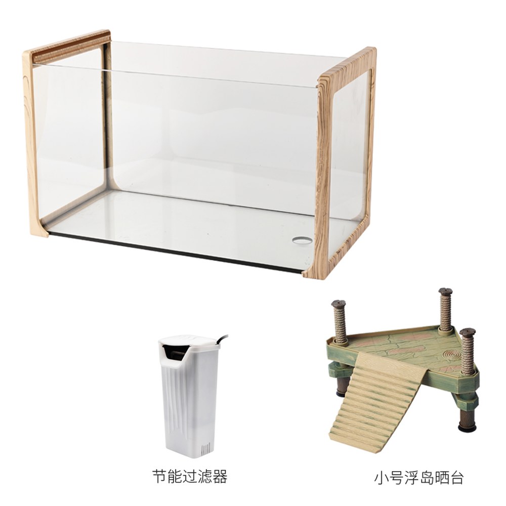 거북이키우기 원목 수족관 안깨지는 A 60 선반 배수 어항 126,700원