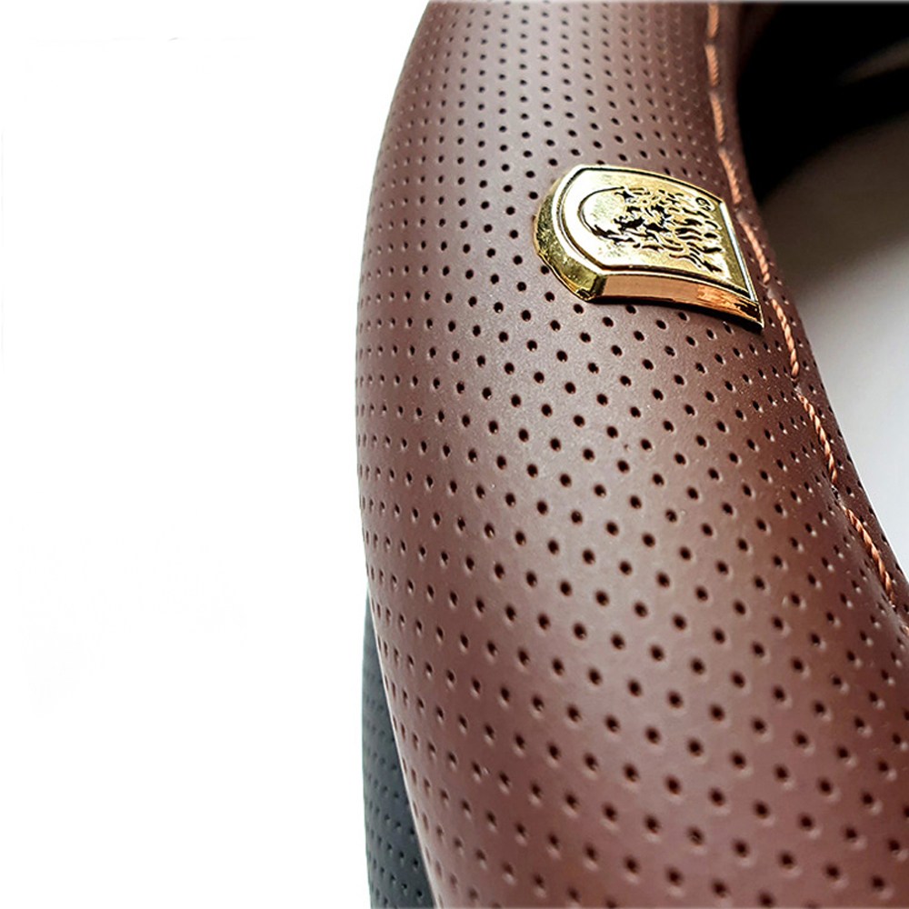 명품 숨쉬는 통풍 타공형 사계절 핸들커버 경차부터 승용 대형트럭 버스까지 장착가능, 블랙 31,900원