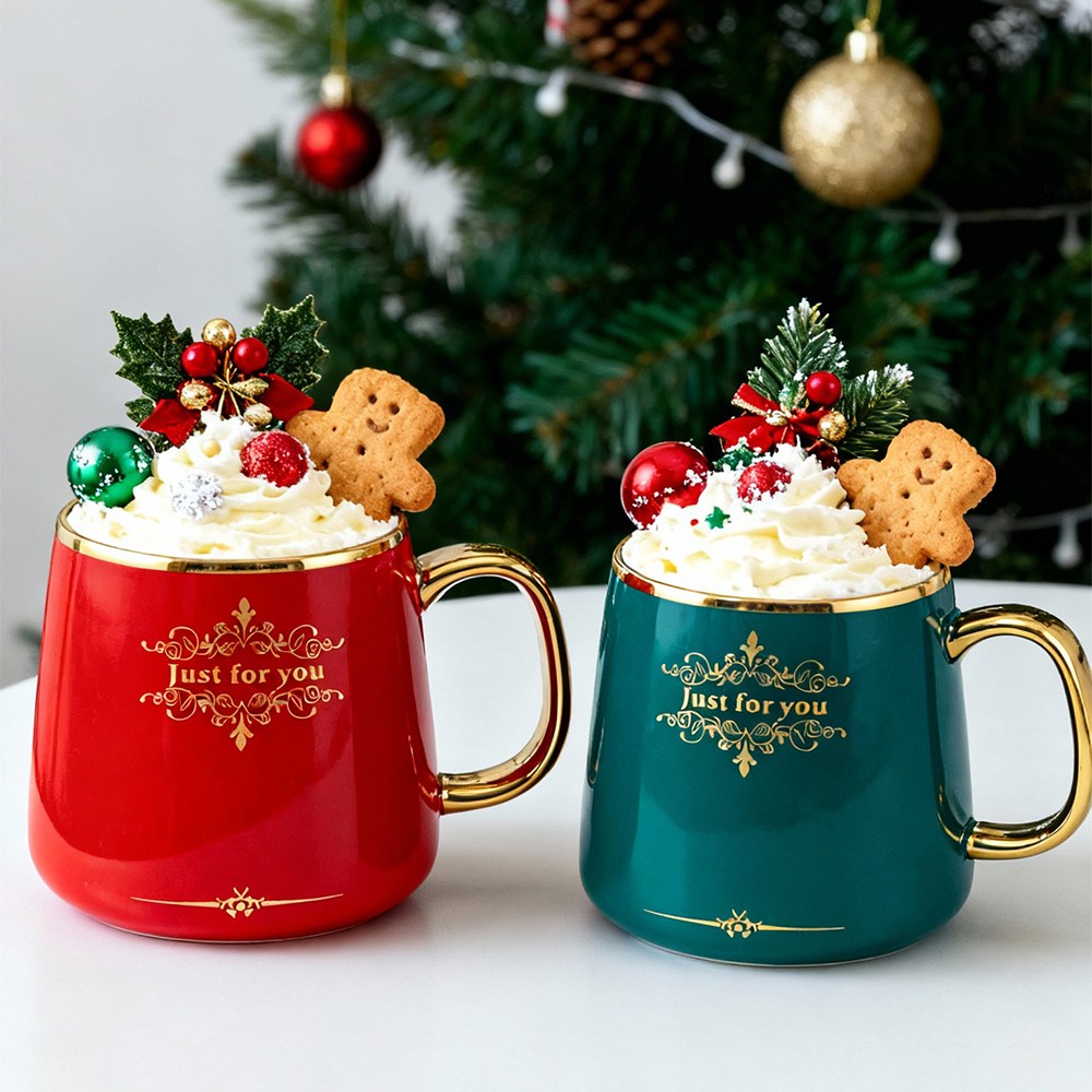 홍쇼핑 로얄 머그컵 세트 홈카페 감성 이쁜 커피잔 선물용 카페 감성컵 답례품 커피잔 도자기컵 집들이선물 인스타 컵, 빨강,파랑, 1세트 19,700원