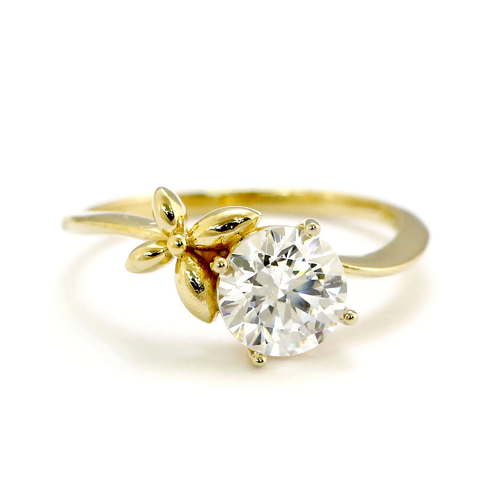 에버링 18K 엘플라워 골든 1캐럿 반지_RSDM8504 837,000원