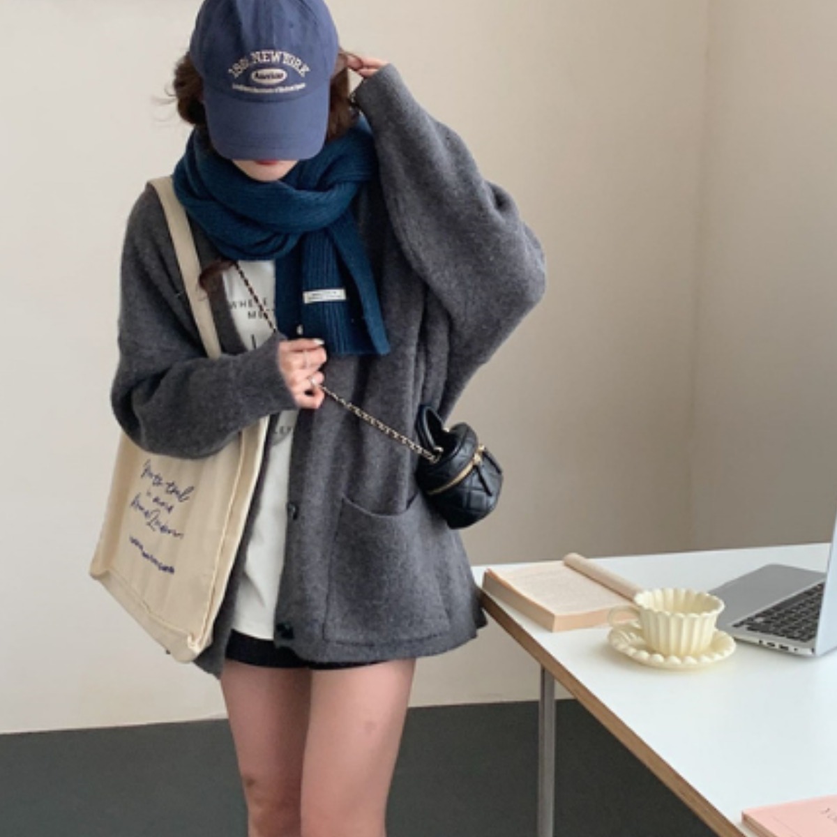 여성 가을/겨울 가디건 데일리 간절기 울 니트 기본 스웨트 39,900원