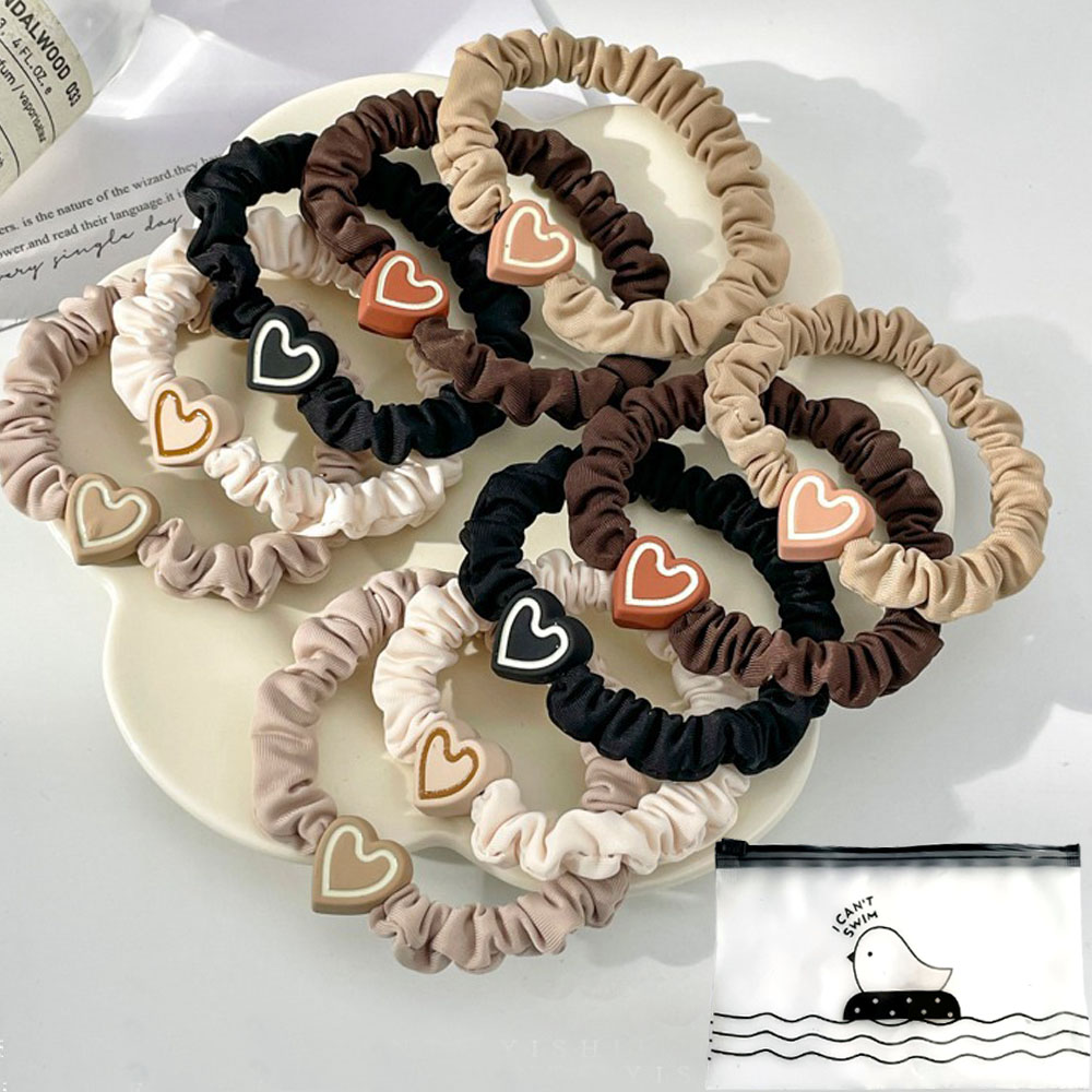 미다미 [10P파우치세트] 큐티하트 슬림 곱창밴드 8,900원