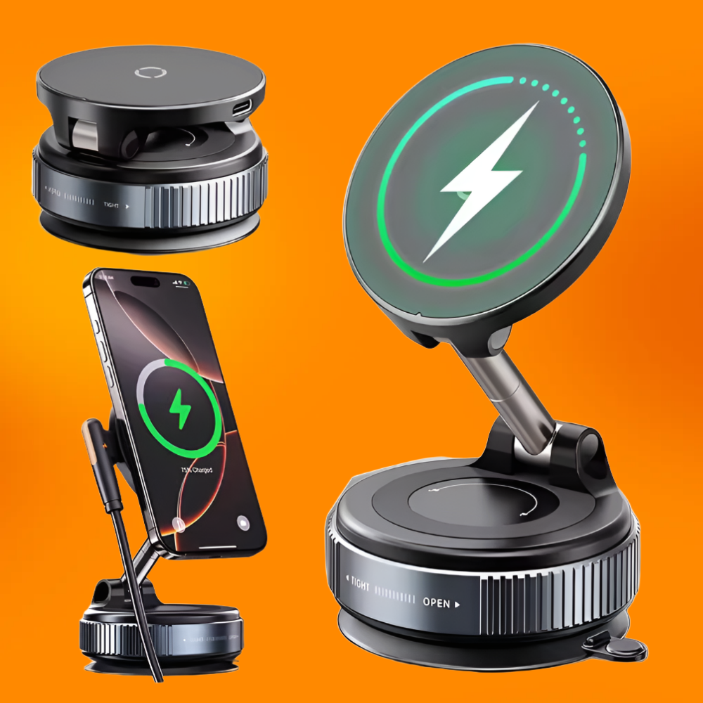 카로로 흡착식 고속 무선충전 맥세이프 차량용 핸드폰 거치대 24,800원