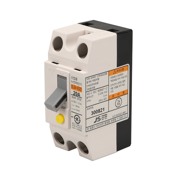 JS산전 주택용 누전차단기 2P20A 21,020원