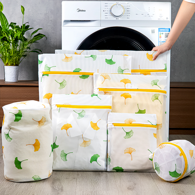 YOPENCE 지퍼 메쉬 세탁망 사각 원통형 빨래망 7종 세트, 1세트, 은행잎 21,500원