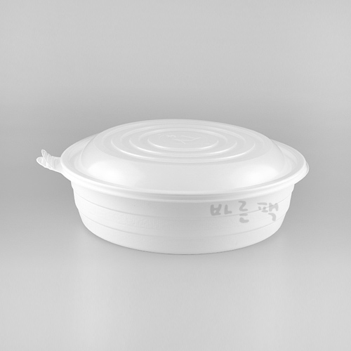 TY 원형찜용기 300파이 (왕대) 100개 세트 일회용 찜 탕 포장 배달용기 백색, 1개, 100개입 107,000원