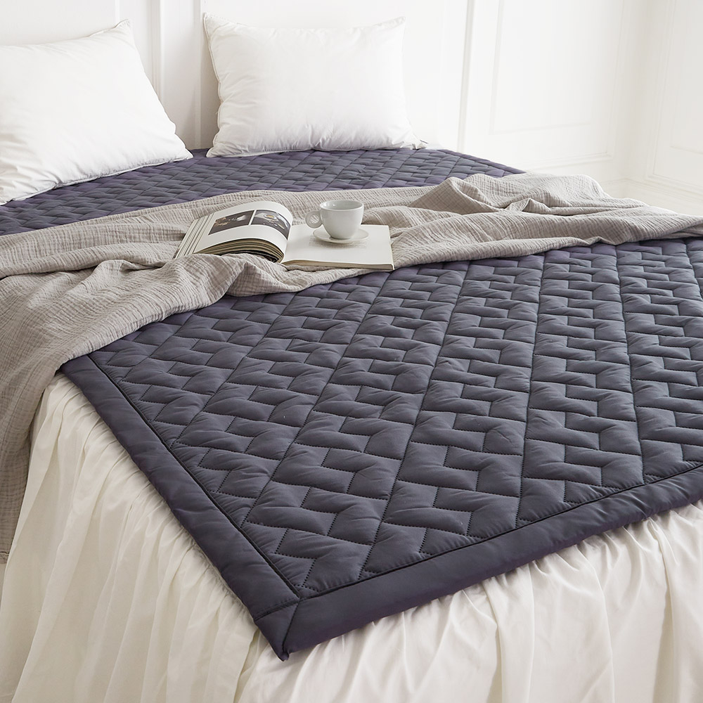 고급원단 한일의료기 전자파없는 탄소매트 전기매트 전기요, 챠콜그레이 133,000원