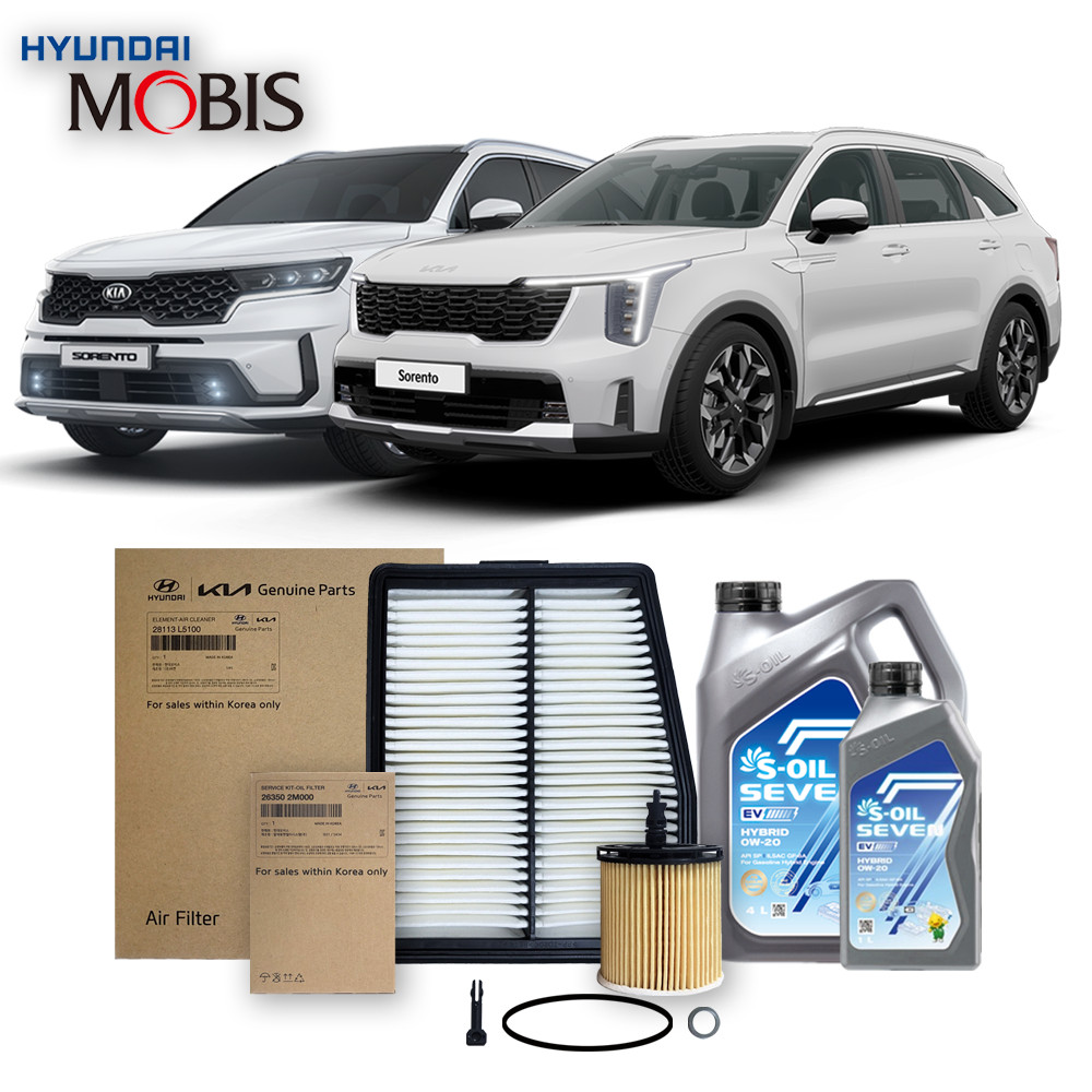 쏘렌토 MQ4 하이브리드 (20-26년식) 순정필터+세븐합성유 0w20 5L 69,860원