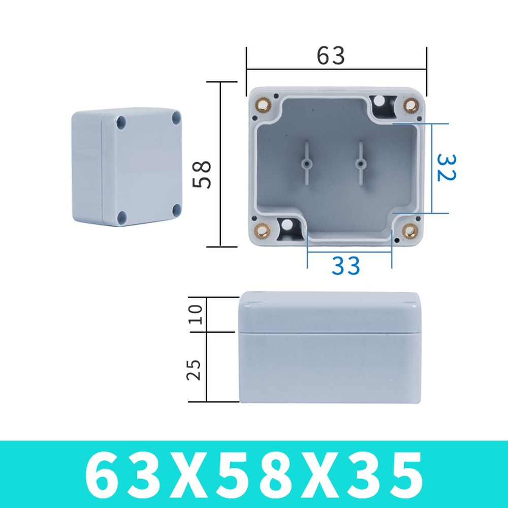 ABS 정션 박스 플라스틱 방수 전기 인클로저, 프로젝트 계기 케이스, 야외 폴리카보네이트 제어 하우징, IP 8,200원