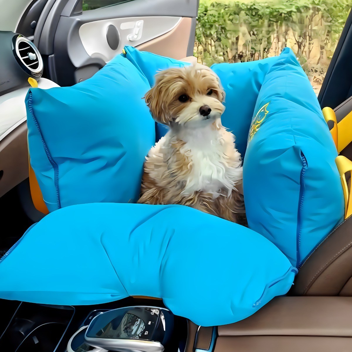 [스윗테일] 핸드메이드 강아지카시트 아쿠아블루 미디엄, 1개 111,380원