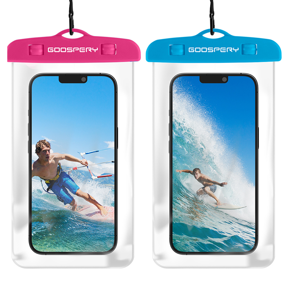 구스페리 컬러 물놀이 핸드폰 방수팩 2p, 블루, 핑크, 1세트 5,060원