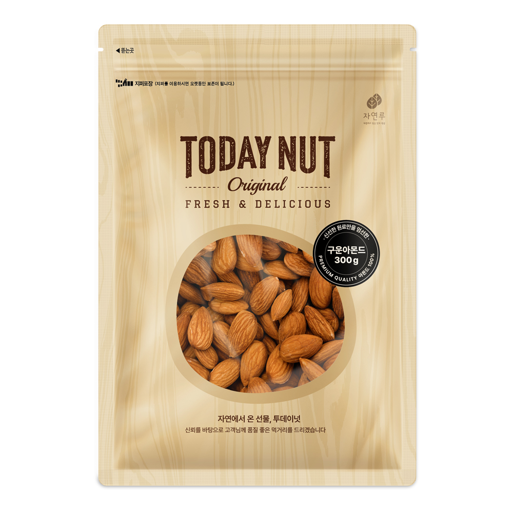 투데이넛 구운아몬드, 300g, 1개 6,980원