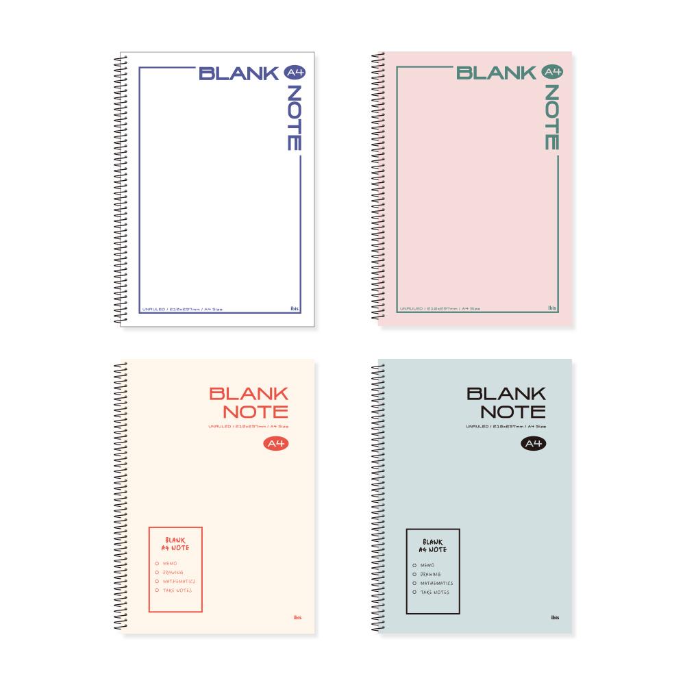 아이비스 연습장 A4 4종 세트 75매 SP11742 11,800원