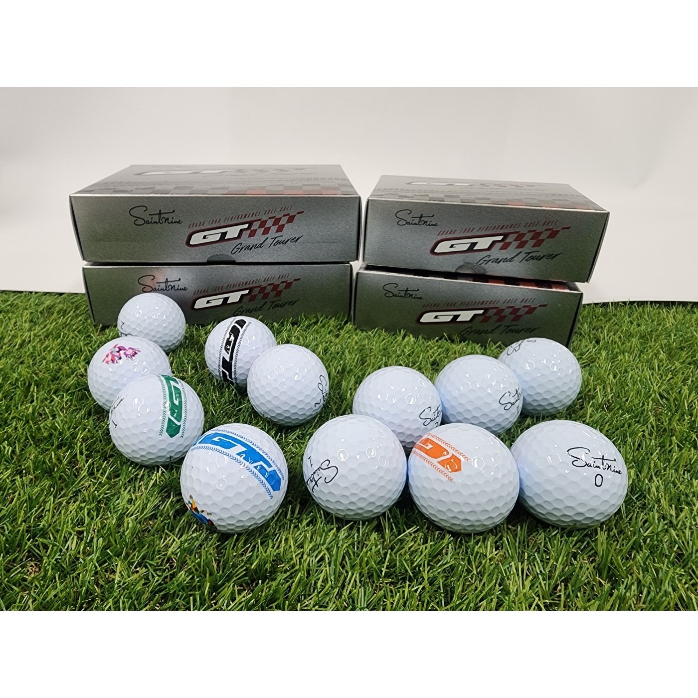 세인트나인 GT 3피스 고반발 골프공 홀인원 인쇄 서비스 선물 포장 판촉물 대회 기념볼 답례품 사은품, 10세트, 6개입, 화이트 145,000원