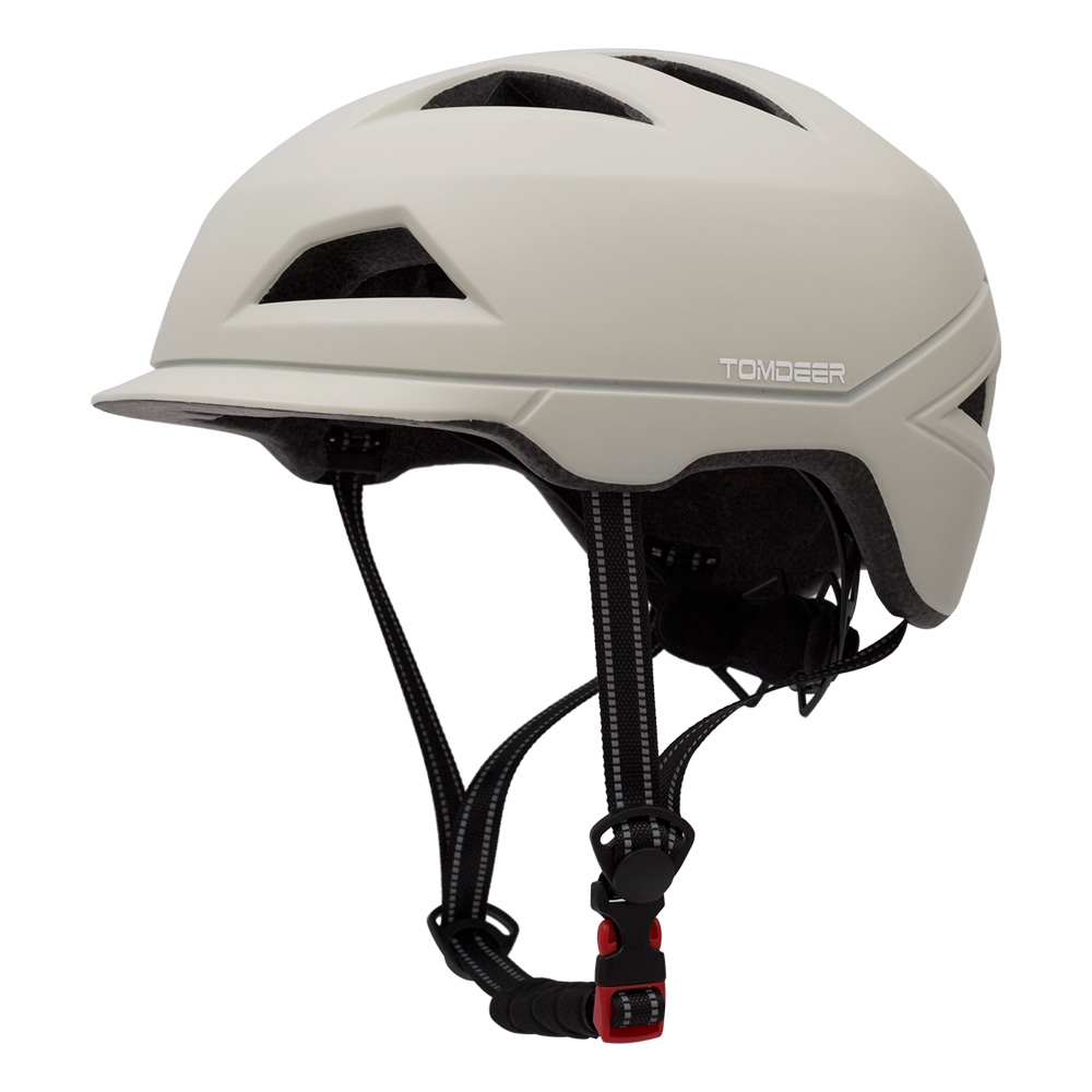 톰디어 후미등겸용 어반 전동킥보드헬멧 자전거헬멧, 매트 아이보리, 1개 41,510원