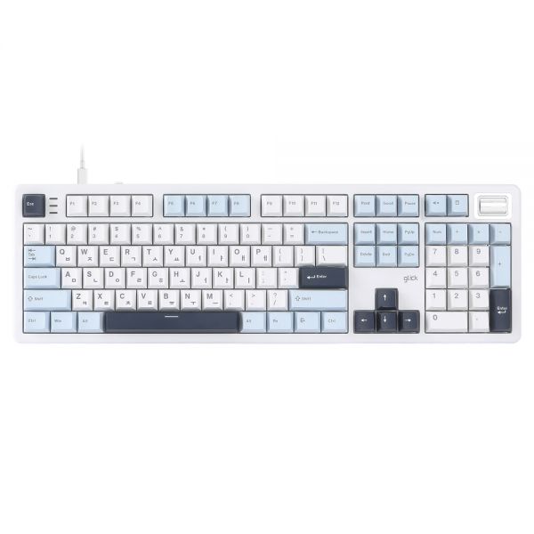 지클릭커 파도프로젝트 SPK107 8K 제주스위치 풀윤활 기계식 키보드 화이트마린 유채꽃노랑축 82,400원