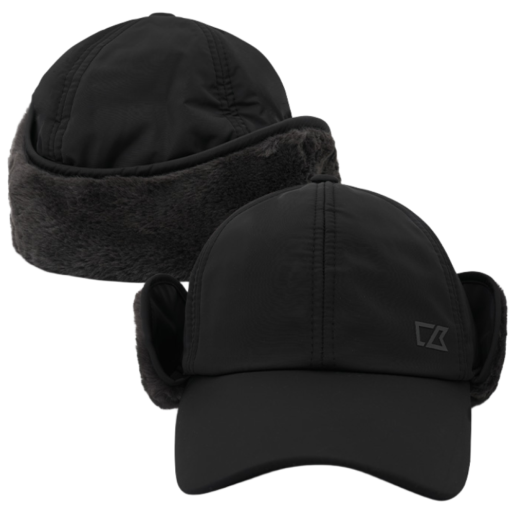 커터앤벅 남성 솔리드 퍼 귀달이 방한캡 - CBM4WCP802, 블랙 29,900원