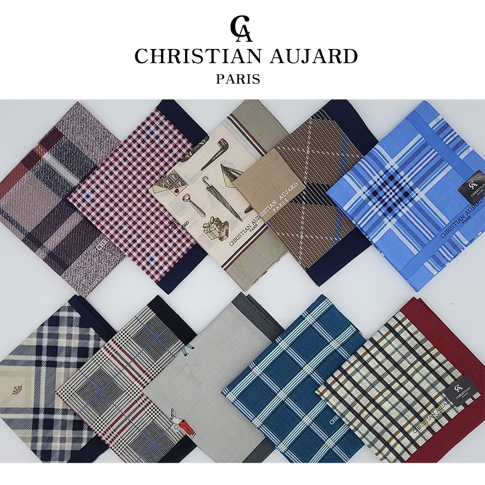 CA 크리스찬오자르 면60수 남자나염손수건 선물용 10매입 개별 케이스포장 19,800원