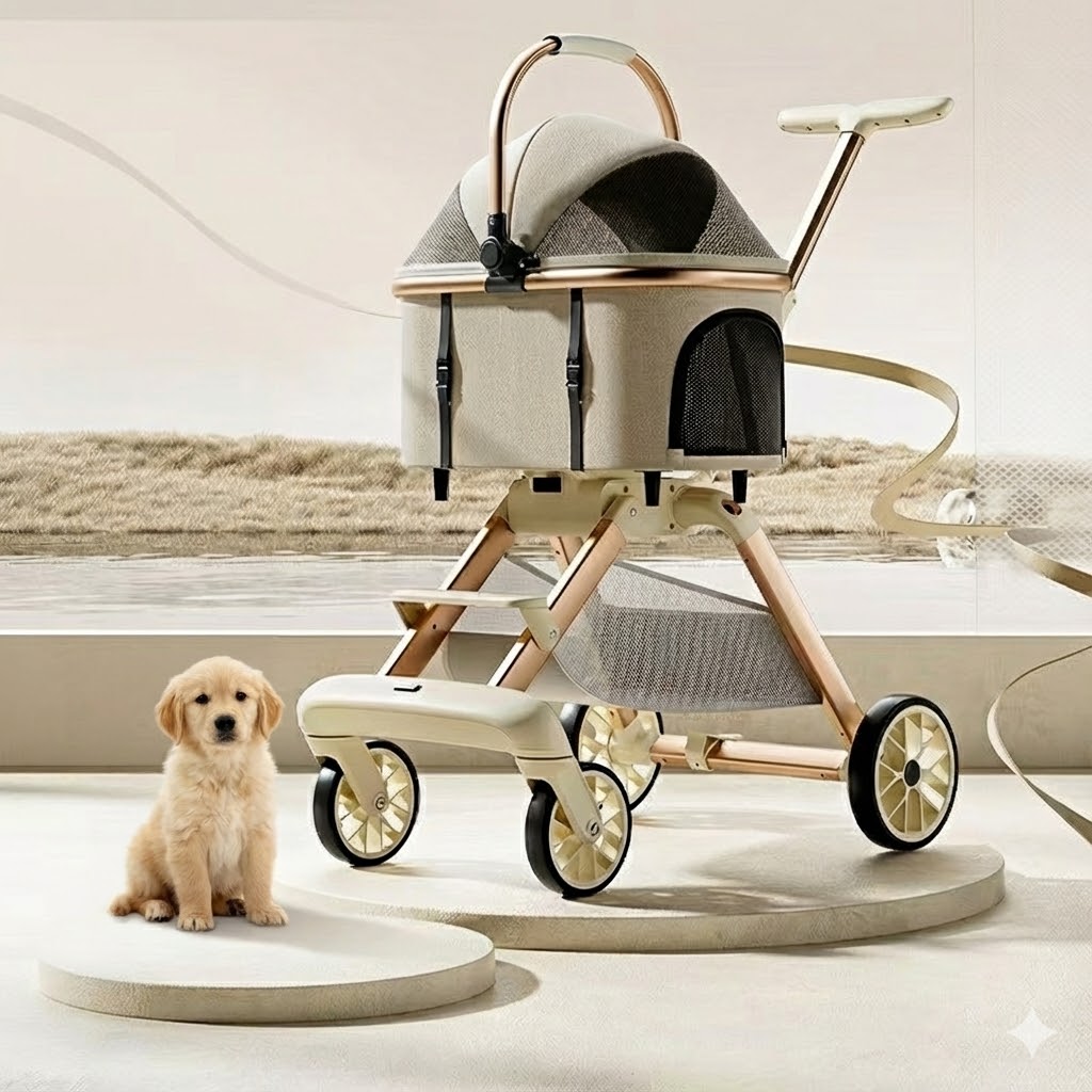 강아지유모차 일체형 탈부착이 가능한 접이식 이동 편의성 105,000원