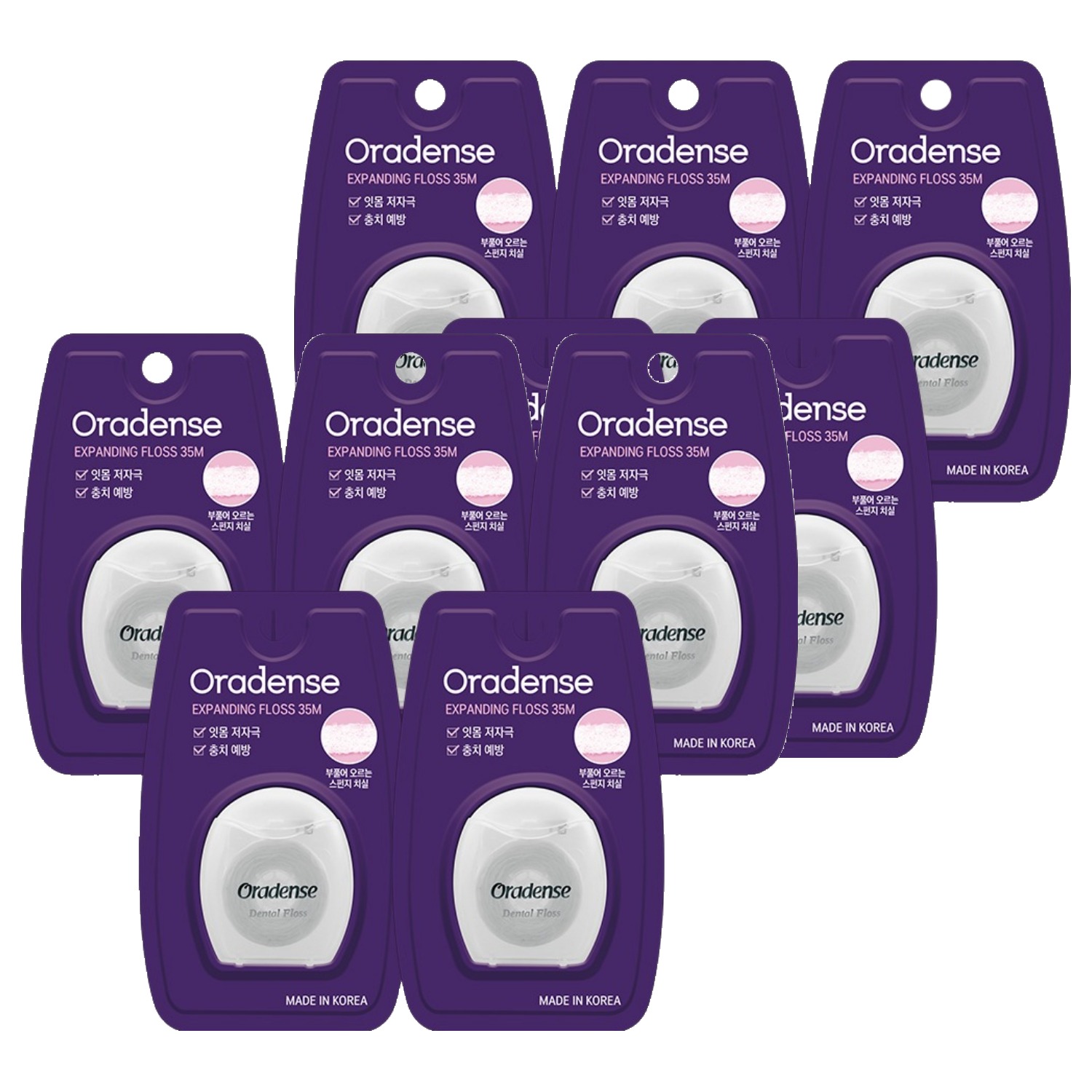 오라덴스 저자극 스펀지 치실 35m 13,500원