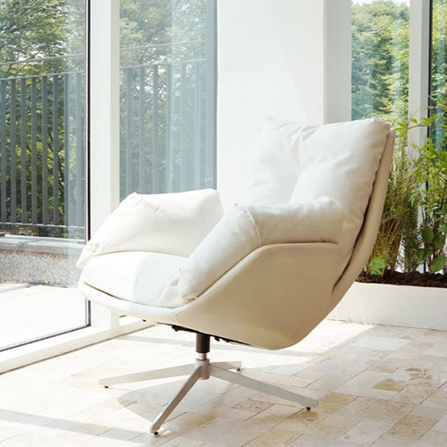 마루이 뉴트 1인용 360도 회전 안락의자 방문설치, 크림아이보리, 1개 299,000원