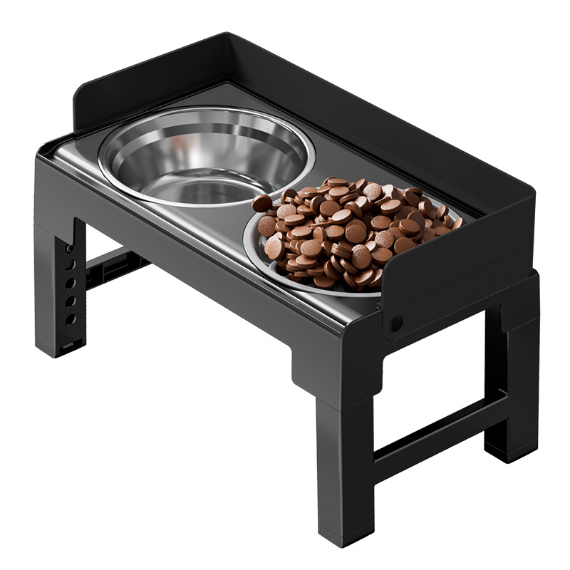 Allilio 애완견 스텐 식기 높이 조절 가능 애완용 식탁 고양이 개 범용 대용량 사료 밥그릇 물그릇 22,800원