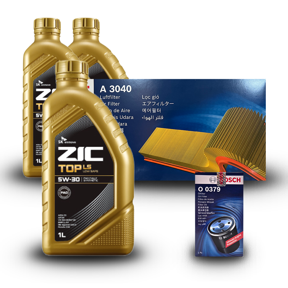 GV80 (JX1) 2.5터보 가솔린 엔진오일세트 SK 지크 탑 LS 5W30 (ZIC TOP LS) 132,000원