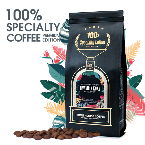 하와이안 코나 스페셜티 원두커피 200g, 홀빈 (분쇄안함), 1개 75,000원