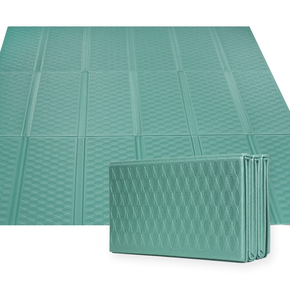 이지하우스 야외용 매트 3단 엠보싱 접이식 캠핑 나드리 장박 차박 양면매트, 그린 18,900원