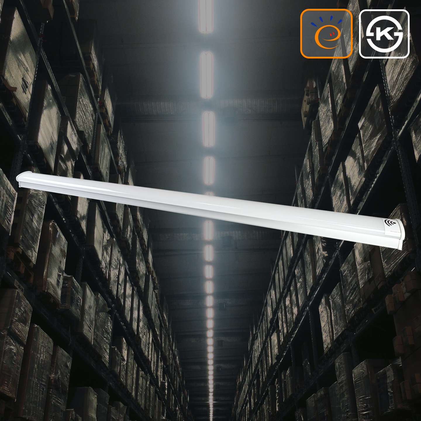 YKLED 프리미엄 센서 주차장등 멀티등 다목적등 40W 고효율 국내인증 정품 사무실공장 일자등교체 55,000원