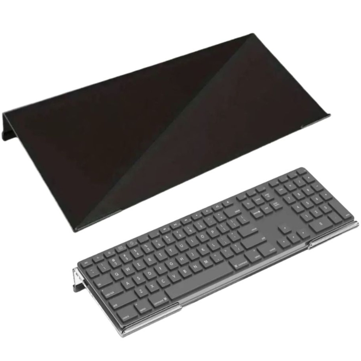 팩토리엘 키보드 받침대 아크릴 거치대 손목 편한 팜레스트 논슬립, 1개, 블랙 15,500원